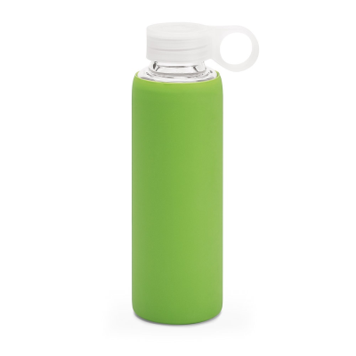 Picture of DHABI BOROSILICATE GLASS SPORTS BOTTLE 380 ML in Pale Green