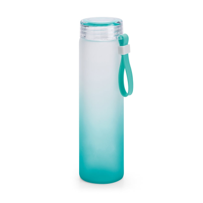 Picture of WILLIAMS BOTTLE in Borosilicate Glass & Cap in as 470 Ml in Turquoise Blue