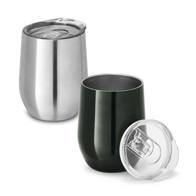 Picture of RONDE STAINLESS STEEL METAL TRAVEL CUP 400 ML.