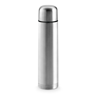 Picture of LITER STAINLESS STEEL METAL THERMOS BOTTLE 1000 ML in Silver