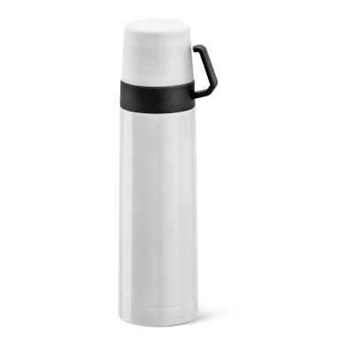 Picture of SAFE STAINLESS STEEL METAL AND PP THERMOS 490 ML in White