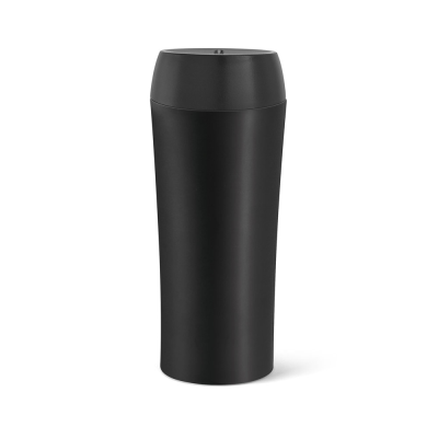 Picture of MONARDA STAINLESS STEEL METAL AND PP TRAVEL CUP 470 ML in Black