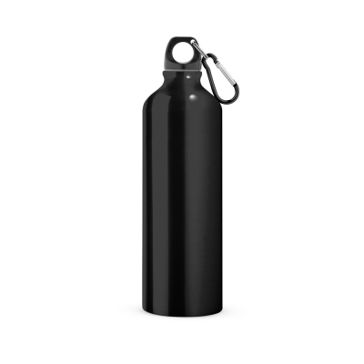 Picture of LANDSCAPE L ALUMINIUM METAL SPORTS BOTTLE with Carabiner 800 Ml in Black