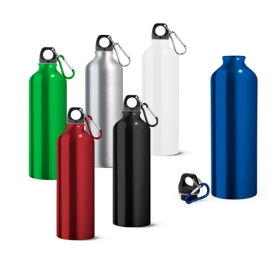 Picture of SIDEROT ALUMINIUM METAL SPORTS BOTTLE with Carabiner 750 Ml