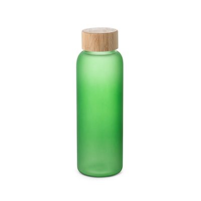 Picture of LILLARD BOROSILICATE GLASS BOTTLE in Frosted 500 Ml in Pale Green