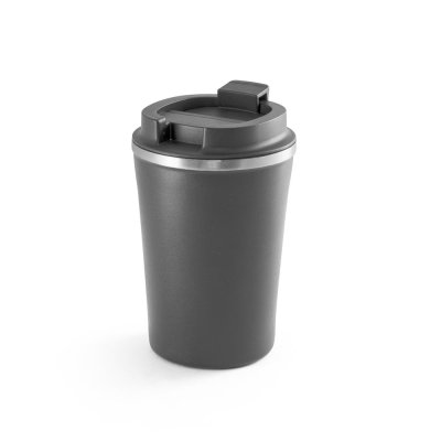 Picture of PHELPS STAINLESS STEEL METAL AND PP TRAVEL CUP 470 ML in Dark Grey