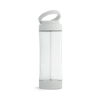 Picture of QUINTANA GLASS SPORTS BOTTLE with PP Cap 390 Ml in Pale Grey
