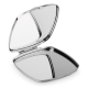 SHIMMER METAL COMPACT MIRROR in Silver image 2
