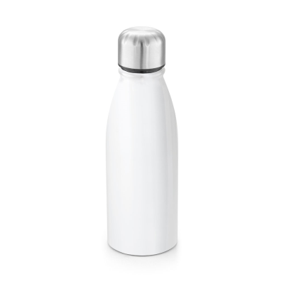 Picture of BILLY SUBLIMATION ALUMINIUM METAL BOTTLE AND STAINLESS STEEL METAL CAP 500 ML in White