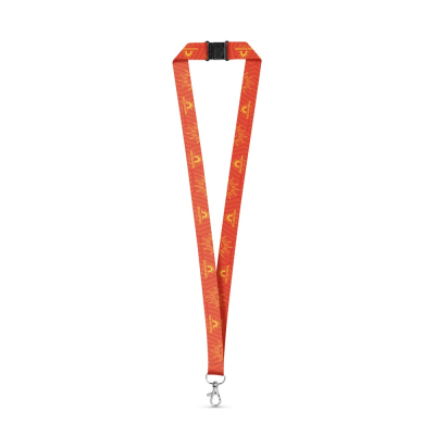 Picture of BRISTOL POLYESTER SUBLIMATION LANYARD in White