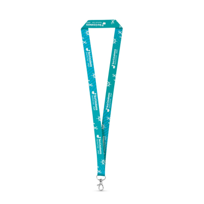 Picture of BRIGHTON POLYESTER SUBLIMATION LANYARD in White