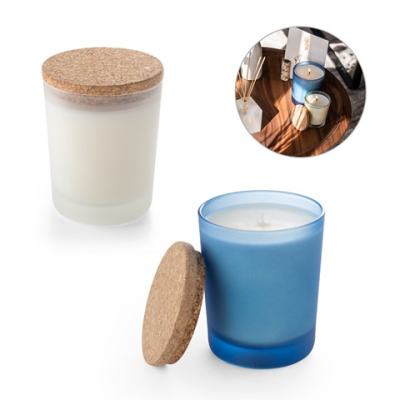 Picture of DUVAL AROMATIC SOY CANDLE with Wood Lid.