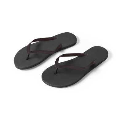 Picture of MAUPITI S  &  M COMFORTABLE SLIPPERS with Pe Sole & PVC Strap in Black