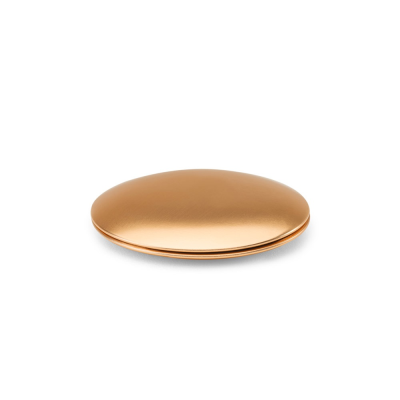 KAYLA DOUBLE-SIDED ROUND ALUMINUM MIRROR with Magnetic Closure in Copper