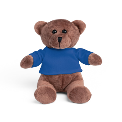 Picture of BEAR PLUSH TEDDY BEAR in a Tee Shirt in Royal Blue