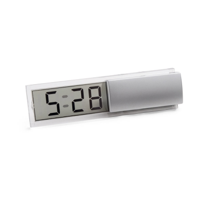 Picture of HENRY PS DIGITAL TABLE CLOCK in Satin Silver
