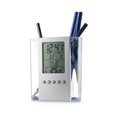 Picture of EDEM ACRYLIC PEN HOLDER with Digital Clock