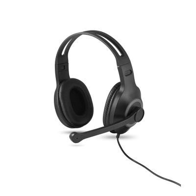 Picture of KILBY ADJUSTABLE HEADPHONES with Microphone in ABS & PP in Grey
