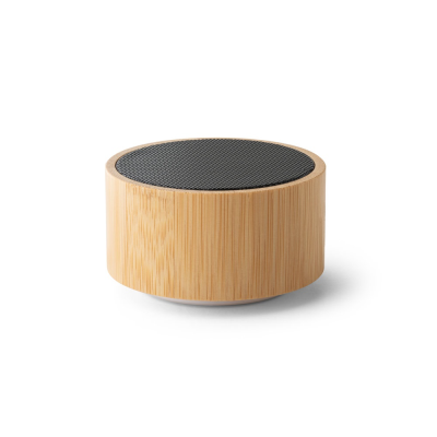 Picture of ARBER PORTABLE 3W SPEAKER with 2H Battery Life in Bamboo & ABS in Natural