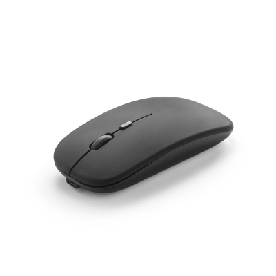 Picture of KHAN CORDLESS MOUSE with 500Mah Battery in Recycled ABS in Black