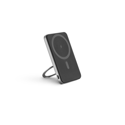 WARSHEL 5 5000 MAH MAGNETIC POWER BANK in Recycled ABS in Dark Grey