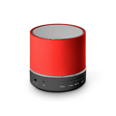 RE-PEREY 3W PORTABLE SPEAKER with 4H30m Battery Life on Recycled ABS in Red