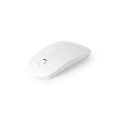 Picture of BLACKWELL BATTERY-OPERATED CORDLESS MOUSE in Recycled ABS in White