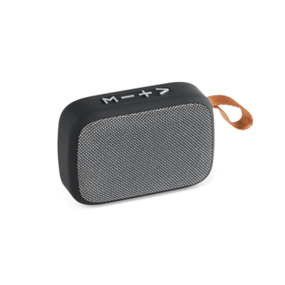 Picture of GANTE PORTABLE 3W SPEAKER with 2H Battery Life in Polyester & ABS in Grey