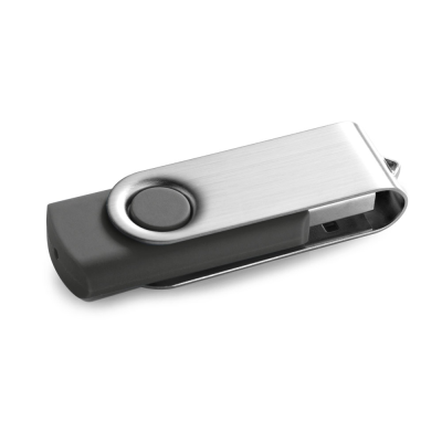 Picture of CLAUDIUS 8GB 8 GB USB FLASH DRIVE with Metal Clip in Grey