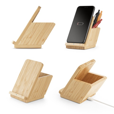 Picture of LEAVITT CORDLESS CHARGER in Bamboo.