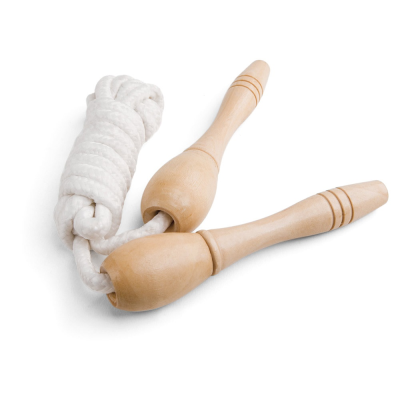 Picture of JUMPI SKIPPING ROPE with Wood Handles in Light Natural