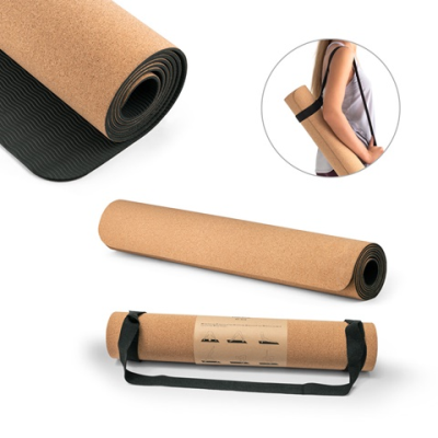 Picture of GERES YOGA EXERCISE MAT MADE OF CORK AND TPE.