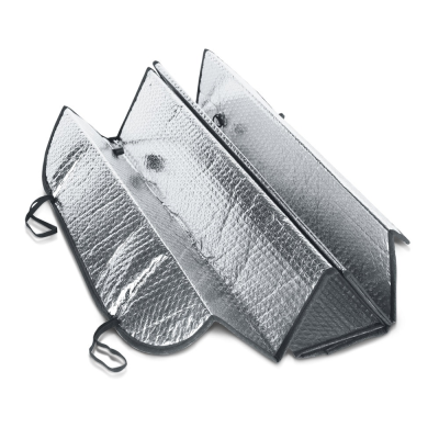 Picture of CRADLE PE AND ALUMINIUM-LINED CAR SUNSHADE in Silver