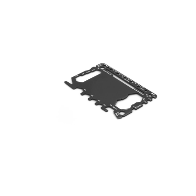 PEEBLES STAINLESS STEEL METAL MULTIFUNCTION CARD with 20 Functions in Black