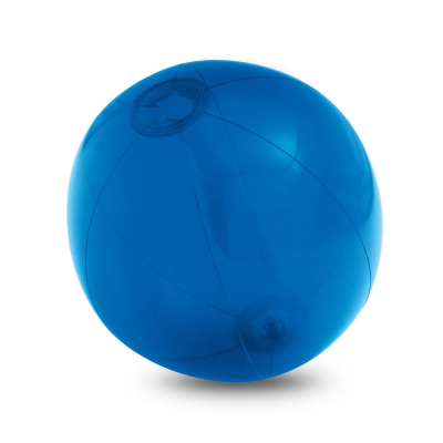 Picture of PECONIC INFLATABLE BEACH BALL in Translucent PVC in Blue