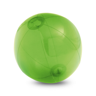 Picture of PECONIC INFLATABLE BEACH BALL in Translucent PVC in Pale Green