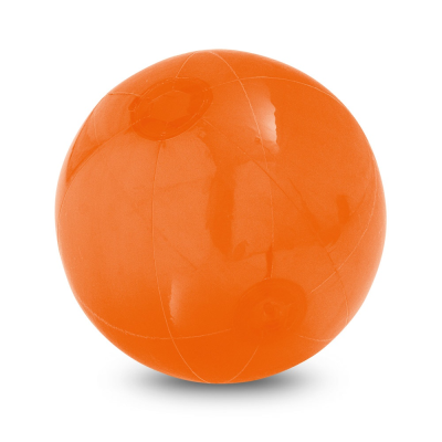 Picture of PECONIC INFLATABLE BEACH BALL in Translucent PVC in Orange