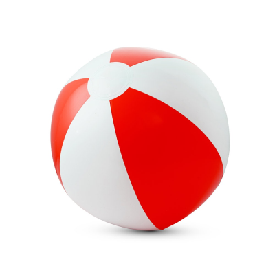 Picture of CRUISE INFLATABLE BEACH BALL in Opaque PVC in Red