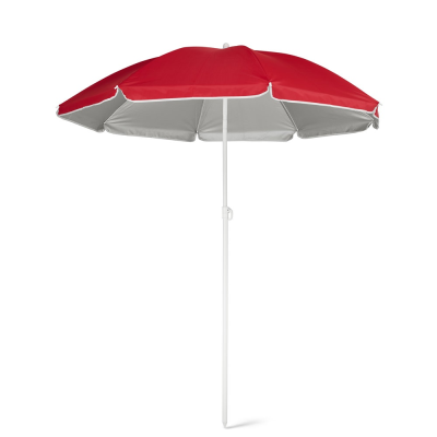 Picture of PARANA 210T RECLINING PARASOL with Silver Lining in Red