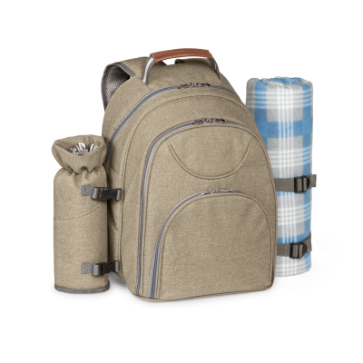 Picture of VILLA THERMAL INSULATED PICNIC BACKPACK RUCKSACK in Light Brown