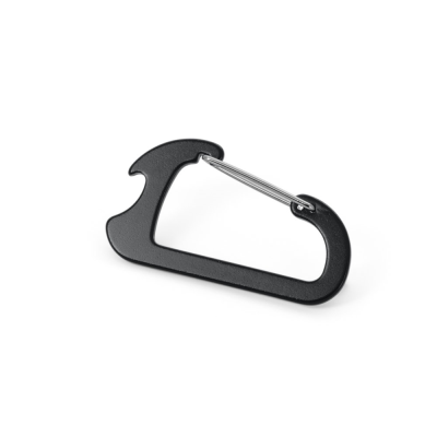 Picture of CLOSE CARABINER with Aluminium Metal Capsule Opener in Black