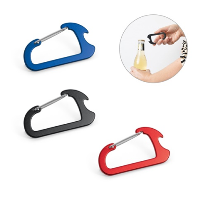 Picture of CLOSE CARABINER with Aluminium Metal Capsule Opener.