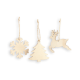 FLAKE CHRISTMAS ORNAMENT in Light Natural image 2