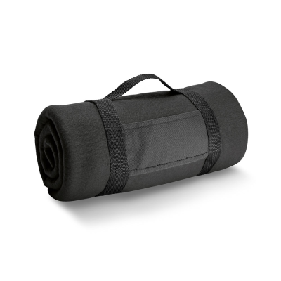 Picture of THORPE FLEECE BLANKET with Removable Handle in Black