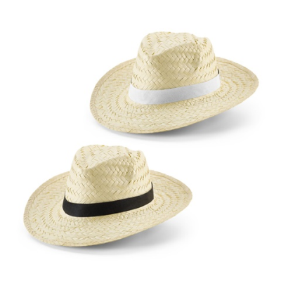 Picture of EDWARD POLI NATURAL STRAW HAT with Polyester Ribbon.