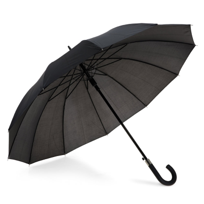 Picture of GUIL 12 RIB UMBRELLA in 190T Polyester with Automatic Opening in Black