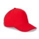 ASHTON 100% COTTON CAP in Red image 2