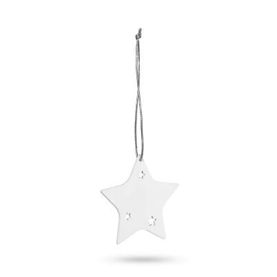 Picture of ASPEN CHRISTMAS ORNAMENT in White