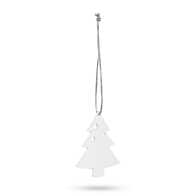 Picture of MORZINE CHRISTMAS ORNAMENT in White