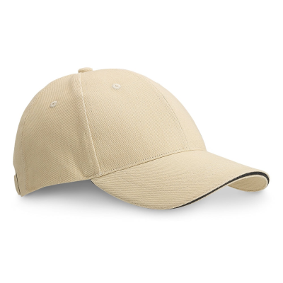 Picture of CHRISTOPHE 100% COTTON SANDWICH CAP in Beige
